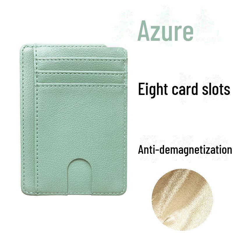 RFID Blocking Unisex PU Card Holder with Multiple Slots