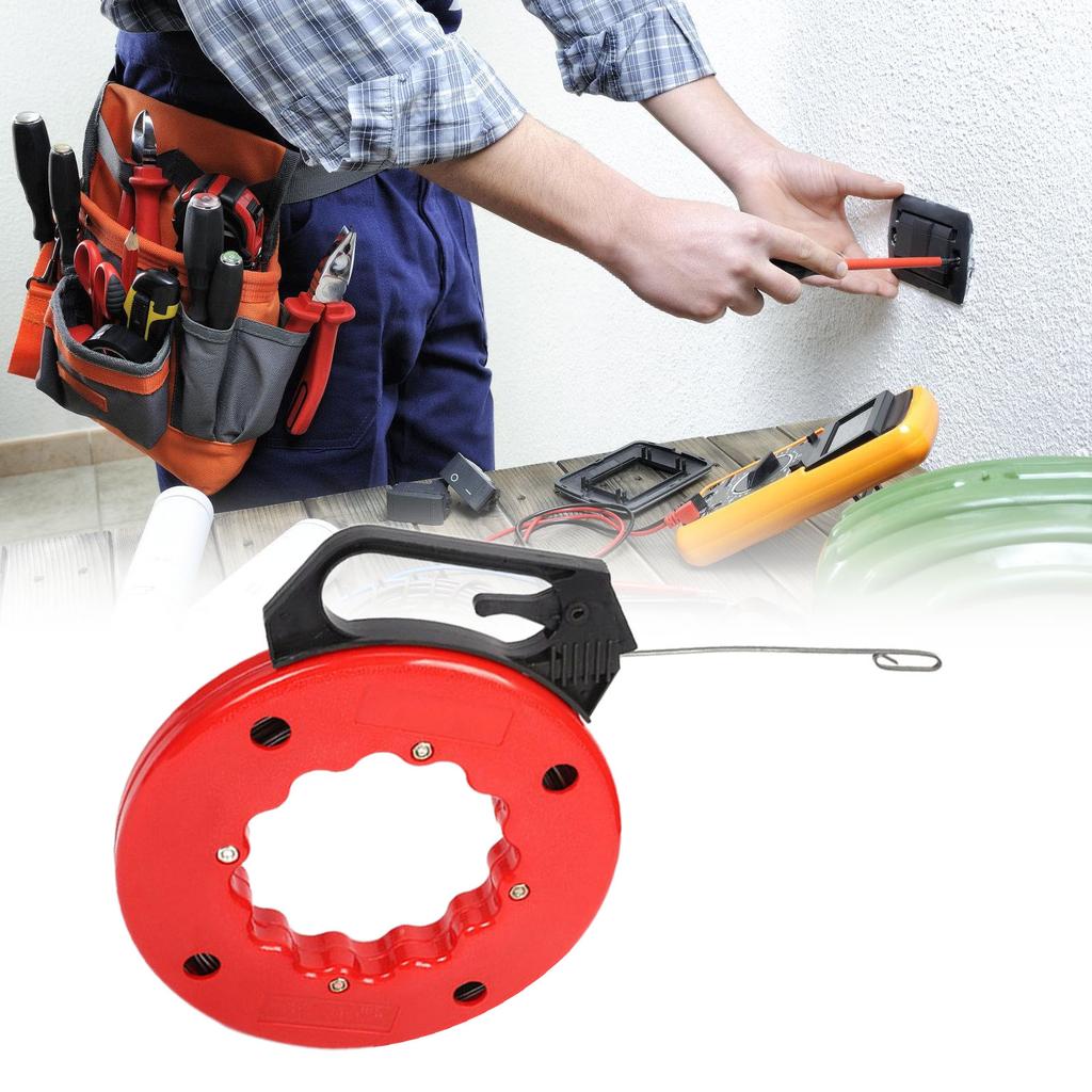 Стекловолокно/Сталь/ПЭТ Проволочный протяжник Рыболовная лента Проволочный протяжник Практичный инструмент для протяжки кабеля Гибкие инструменты для рыбалки