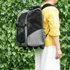 2-in-1 Pet Carrier Backpack for Dogs and Cats with Side Pockets, Telescopic Handle and Wheels, 42x25x55cm, Grey