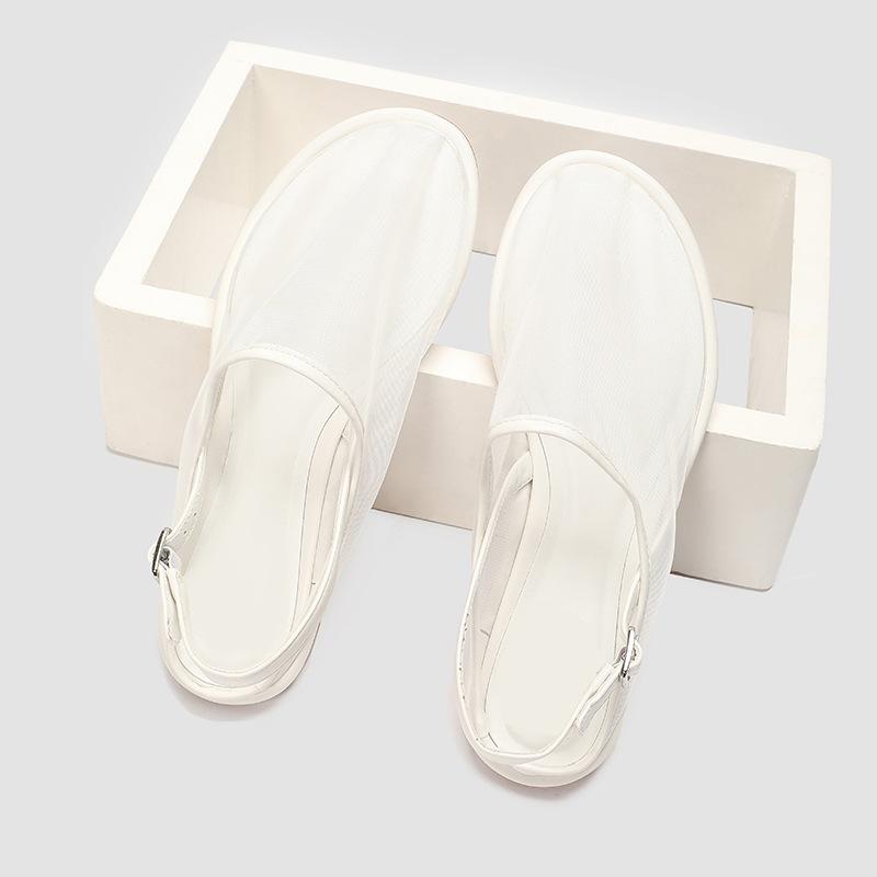 Ins Style Air Mesh Women Ballet Flats Comfortable Soft Sole Slingbacks Walking Dance Loafers Spring Summer Casual Shoes