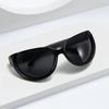 Wrap Around Y2k Sunglasses For Men Women Trendy Oval Futuristic Sunglasses Travel Shades 'S Sun Glasses Uv400