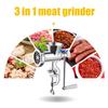 Ручная мясорубка 3-в-1 с насадкой для набивки колбас, настольным зажимом, мясорубка, ручная мясорубка, домашний инструмент для обработки мяса