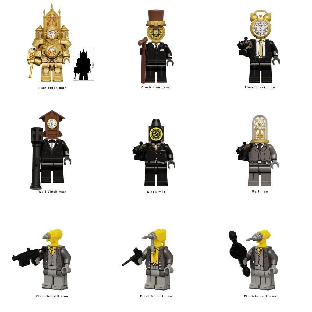 Building Skibidi Toilet Block Figurines Kids Assembly Toys Early Gift Education