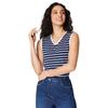 Принципы Женский/женский жилет из джерси в полоску с V-образным вырезом