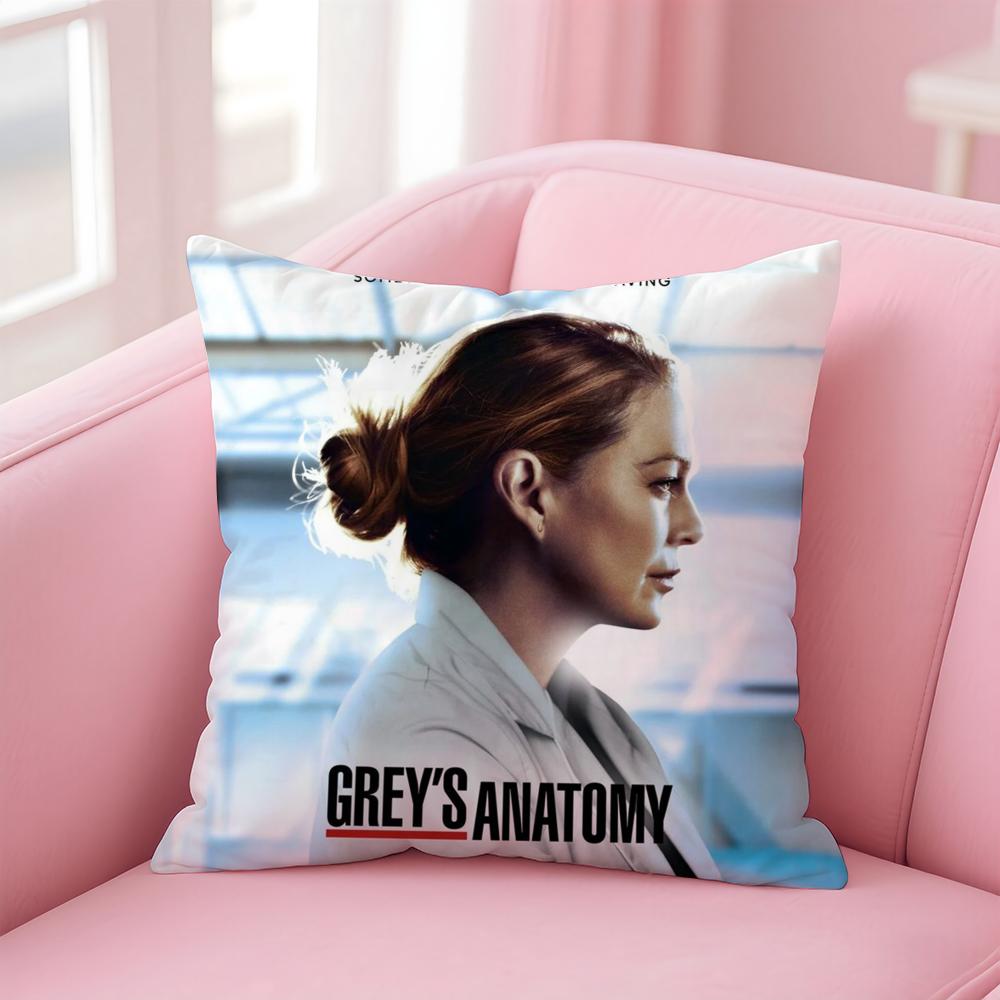 G-Greys Anatomy Cushion Cover Home & Car Multi-Scene Pillow Cover - Reversible, Soft & Durable for Daily Use