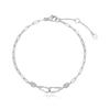 Tirr Lirr Wavelet Point White Silver Bracelet TBESVW08040-1M