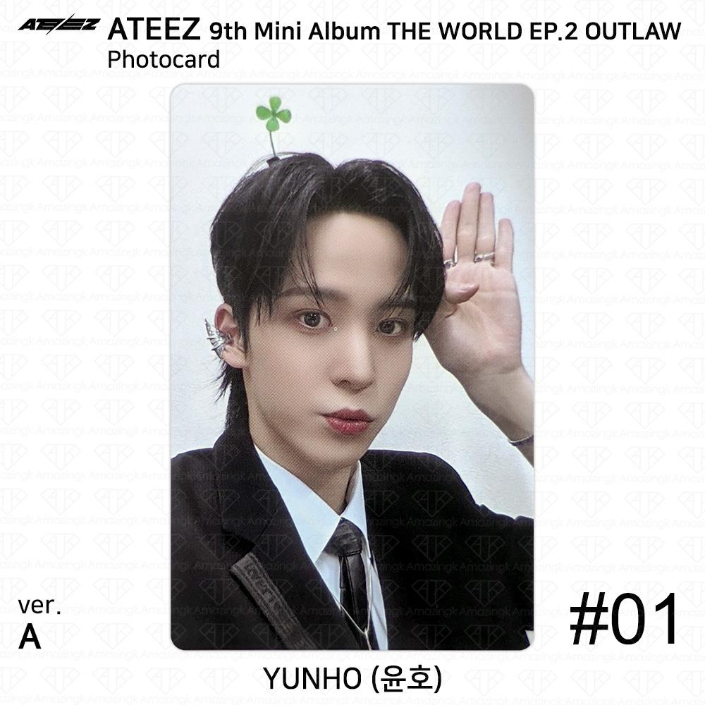 ATEEZ 9th Mini Album THE WORLD EP.2 OUTLAW Photocard HONGJOONG SEONGHWA SAN KPOP