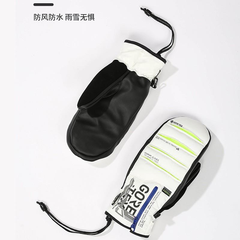 Winter Ski Gloves With Wrist Support Cotton Warm Fingers Snowboarding Alpine Skiing