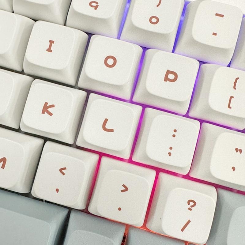 Keycaps 127PCS LittleOtter Keycaps XDA File Full Set Keycap DyeSubbed Thick PBT for Gaming Mechanical Keyboard