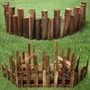 Outdoor Anticorrosive Wooden Garden Fence with Stakes