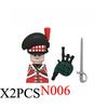 Средневековые солдаты Наполеоновских войн Фигурки Военные MOC Строительные блоки Рыцари Британские Французские Фузилеры Винтовки Оружие Детская игрушка B08