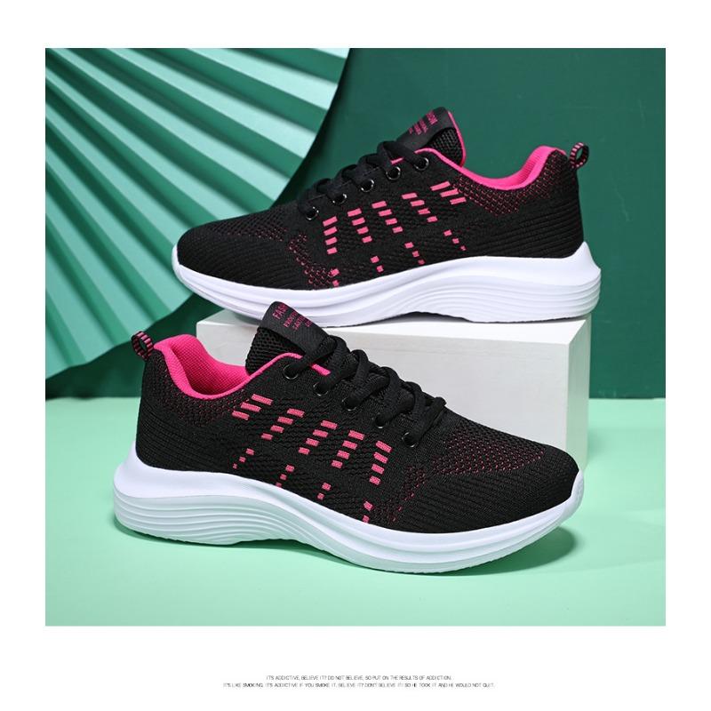 Осенняя новая дышащая женская обувь Flyknit корейского производства универсальная удобная повседневная обувь женская спортивная обувь большого размера кроссовки