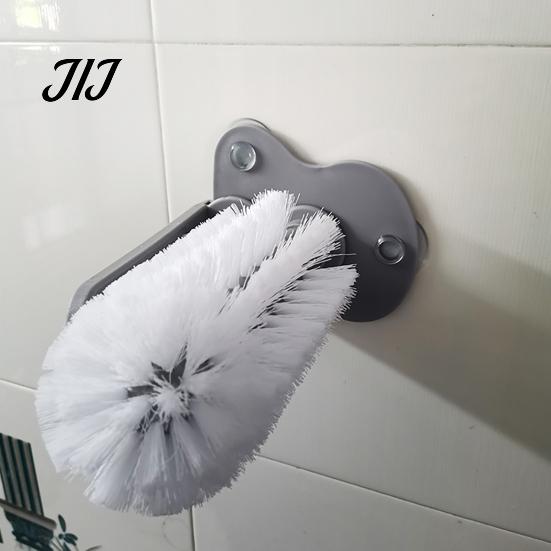 Durable Plastic Scrubber Suction Cup Bottle Brush, Wall Mounted Rotating Cleaning Scrubber, Home Kitchen Gadget Thick Bristles Sink Accessory