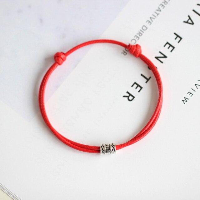 1 /2pcs Adjustable Black Red Leather Rope Bracelet Couple Jewelry Handmade Braided Charm Bracelet Women Men Thread Jewelry Gift