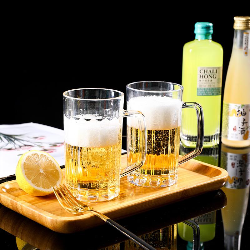 500ML Unbreakable Transparent Acrylic Mug for Beer Coffee Juice Water Perfect for Any Occasion