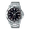 Enticer Stainless Steel Black Dial Casual Analog Sporty Watch MTP-VD01D-1E2V Men's