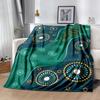Australian Aboriginal Style 143 Blanket Soft & Cozy Great for Couch Seaside Livingroom Four Seasons Multipurpose Stylish Decor