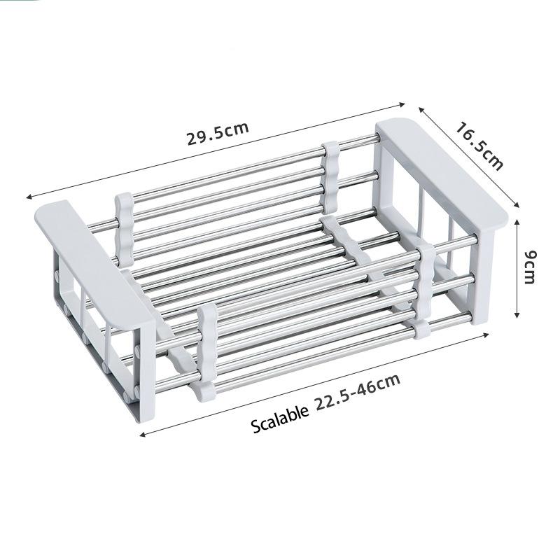 Сушилка для кухонной посуды над раковиной, стеллаж для сушки посуды, стеллаж для сушки посуды, органайзер, органайзер для раковины из нержавеющей стали, корзина для слива