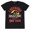 JURASSIC PARK Unisex Adult I Survived 1993 Tour T-Shirt