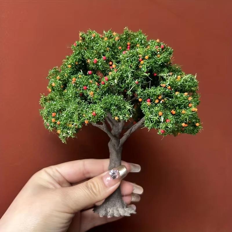Новый 1 шт. DIY Фруктовые деревья Миниатюрный Ландшафтный Декор Миниатюрный Песочный Стол Строительная Модель Реалистичный Декор Фруктового Дерева
