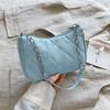 Textured Diamond On the New Casual 2025 Spring New Solid Color Fashion Trend Foreign Style Portable Underarm Shoulder Women's Bag