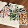 Чехол для телефона Sun Fruits с коралловым узором для IPhone 17 16e 16 15 14 13 12 11 Mini Pro Max X XR XSMAX 8 7 Air Plus Мягкий чехол