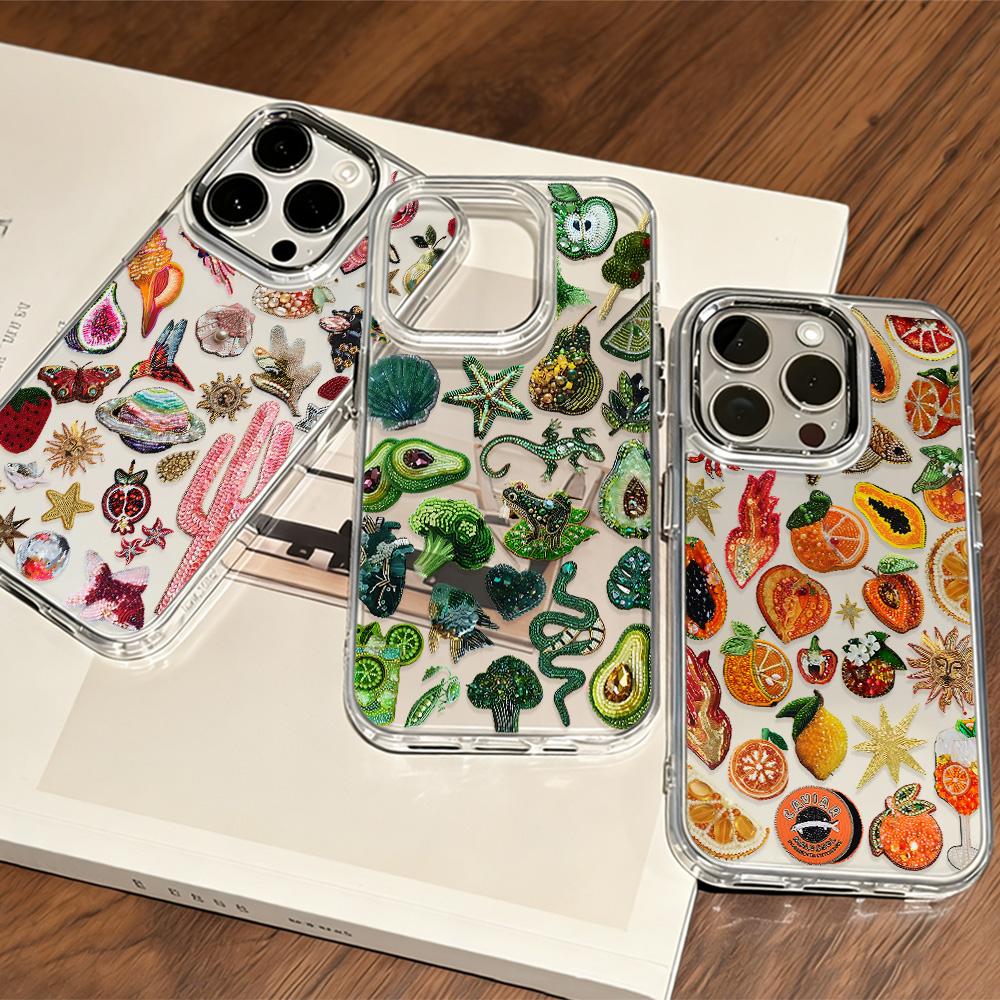 Чехол для телефона Sun Fruits с коралловым узором для Google Pixel 10 9 8 7 8A 9A XL Pro 4G 5G, прозрачный, мягкий силикон TPU, задняя крышка