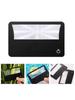 3X Magnifier Card Type Small Pocket Magnifying Glass with LED Light for Reading Observing Coin Stamps Jewelry Eye Loupe