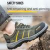 Labor Insurance Shoes Men's Breathable and Lightweight Steel Baotou Anti-smashing, Anti-piercing and Non-slip Construction Site Work Shoes