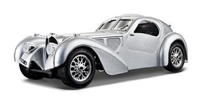 Bugatti Atlantic Серебристый 1/24 от Bburago 22092 Реплика Миниатюрного Автомобиля