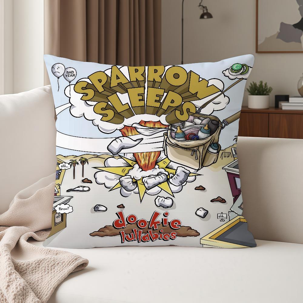 Band GGreen DDay Saviors Hot Album Pillow Case Suitable For Bedrooms Living Rooms Cars Home Decoration