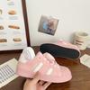 Pink Thick Baseplate Shoes Female Shell Head Autumn Niche Low-top Versatile Sports Little White Shoes Retro Style