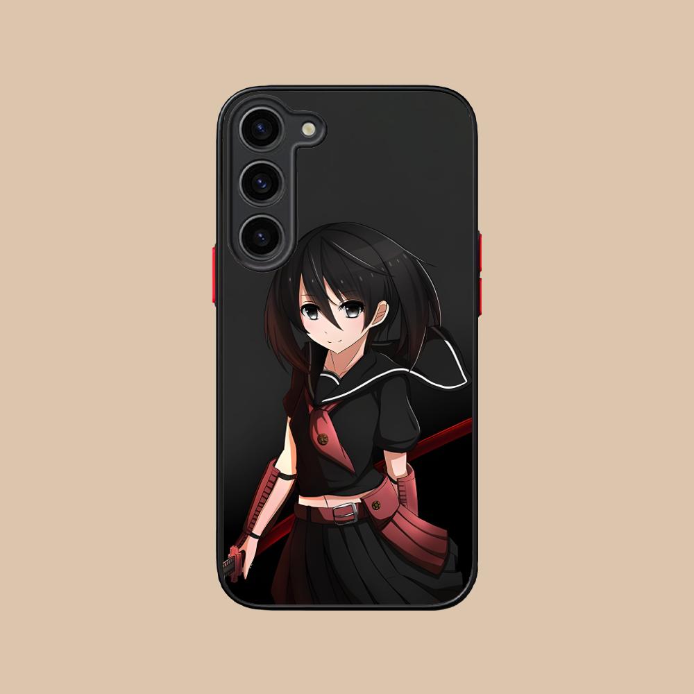 Akame Kurome Silicone Mobile Phone Case for Samsung Galaxy S26 S25 S24 S23 S22 S21 Plus FE Ultra Colorful Cover