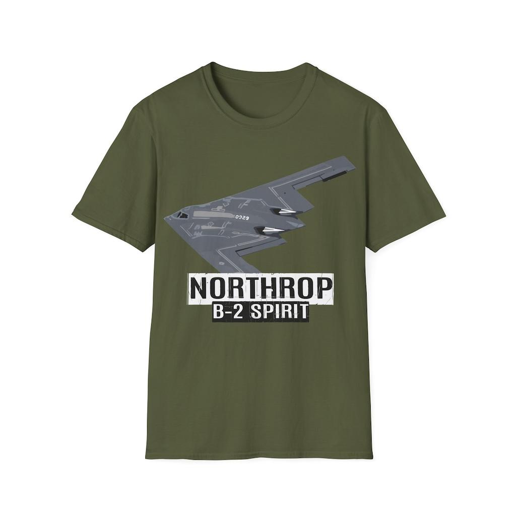 Футболка B2 Spirit Тяжелый Стелс-Бомбардировщик ВВС США 100% Хлопок Круглый Вырез Короткий Рукав Летняя Повседневная Унисекс Футболка Размер S3XL