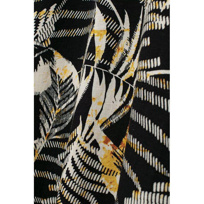 Kaslead New Arrival Women's Clothing Fashion Style Linen Blend Tropical Style Print Dress 1165116