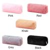 Makeup Pouch Handbags Plush Pencil Case Large Capacity Pencil Bag Stationery Pen Bag Solid Color