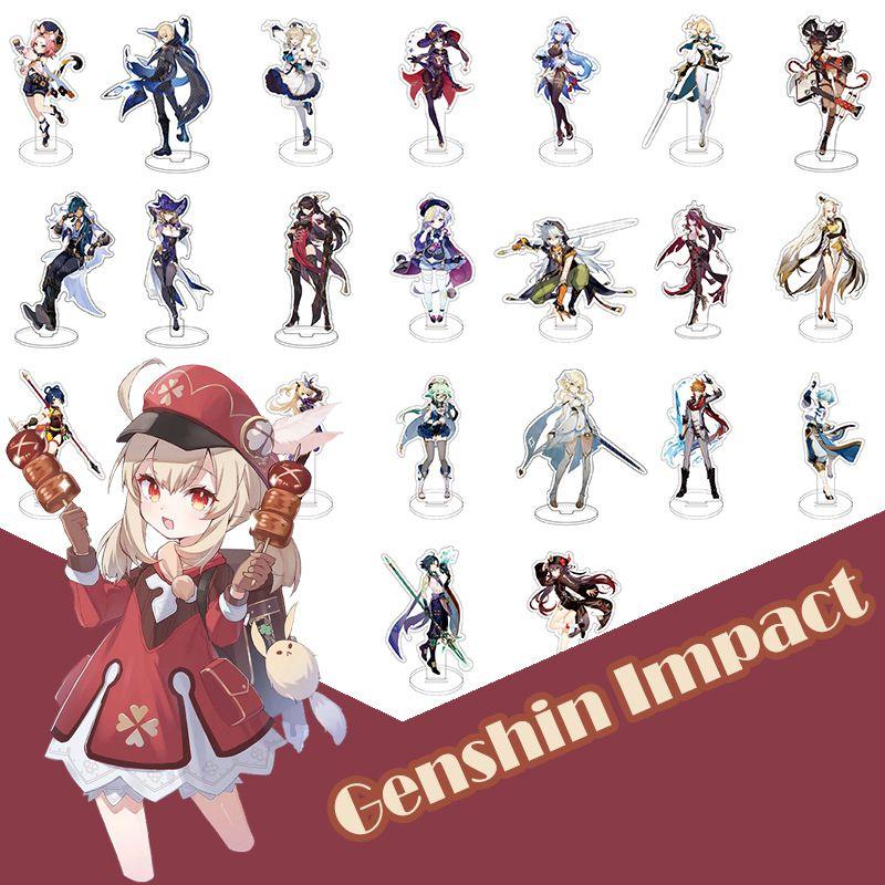 Изысканная акриловая подставка-фигурка Genshin Impact с Клии, Кэ Цин, Гань Юй для настольной демонстрации
