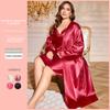 XL-5XL Большой размер Пижама из искусственного шелка для женщин Весна и лето Повседневная домашняя одежда Пижама Сексуальный повседневный костюм с юбкой на бретелях