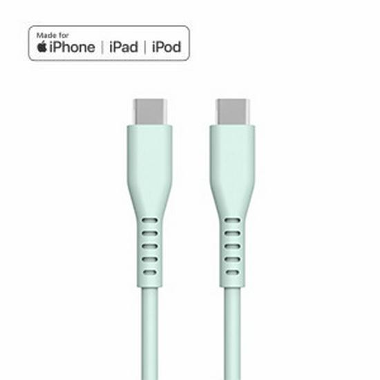 Сертифицированный MFi Ультрамягкий Силиконовый 1м Кабель Type-C для Быстрой Зарядки iPhone 14