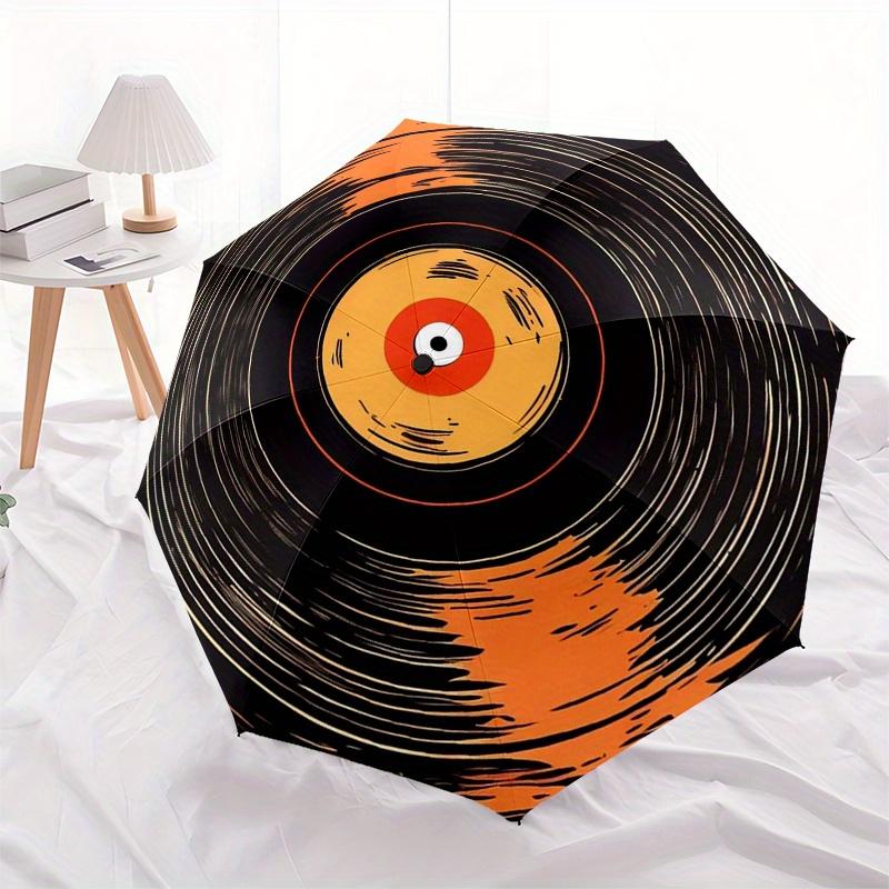 Vibrant Vinyl: The Ultimate Music Lover's Collectible Disc Umbrella, Christmas Gift Y365