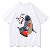 Hiphop Brand American Shortsleeved Tshirt for Women New Summer Style Loose Pure Cotton Couples Outfit White Halfsleeve Top