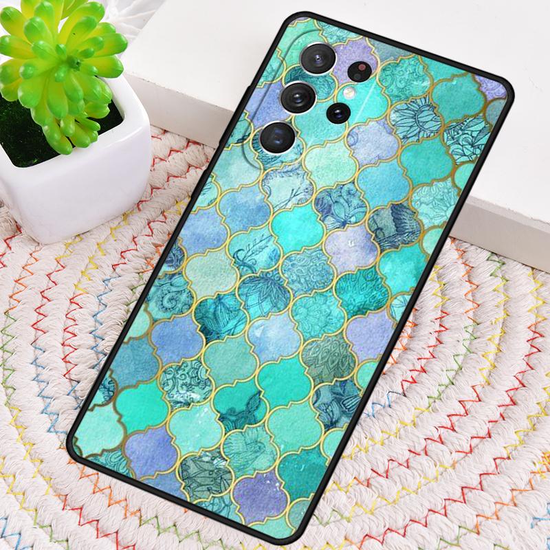 Силиконовый чехол для телефона с марокканским узором для Samsung Galaxy note 10 pro S26 S25 S24 S23 S22 S21 Plus S25Ultra Чехол Capa