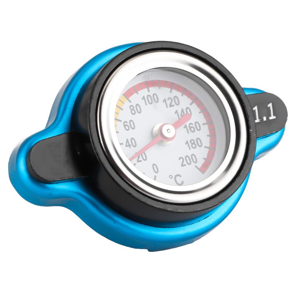 1.1 Bar Car Thermo Thermostatic Gauge Radiator Cap Cover w/ Water Temp Meter US