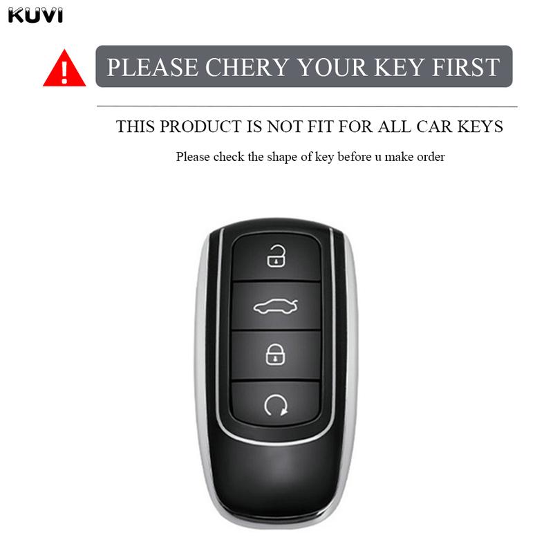 For Chery Tiggo 8 Pro Tiggo 8plus New 5 Plus 7 Pro 4 Tiggo 4 5X 7 Pro 8 Exeed Txl Tx Lx New TPU Car Key Case Cover Keychain Fob