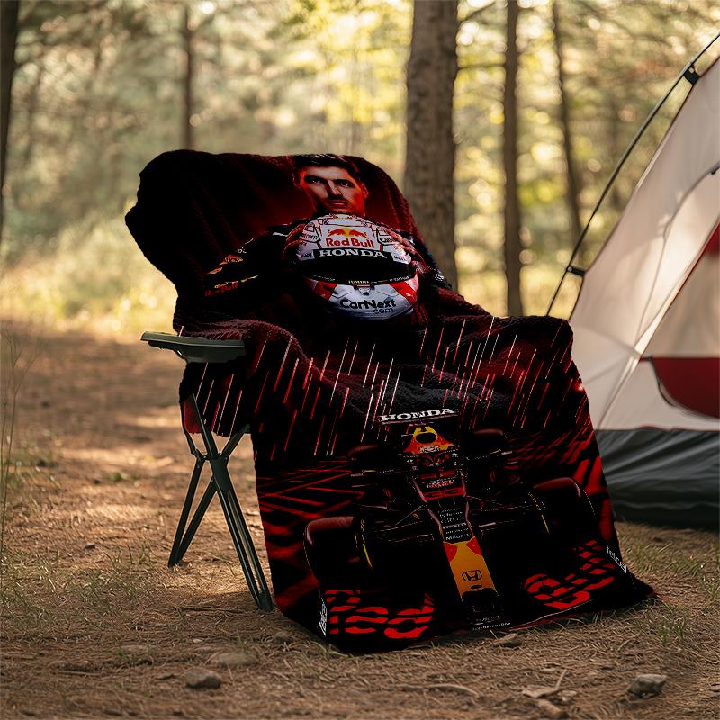 Racing Theme Printed Blanket - Perfect for Couch, Bed, Travel & Outdoor Use | Machine Washable, Cozy & Durable.