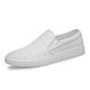New Shoes for Men Genuine Leather Casual Shoes Fashion Simple Slip-on Loafers Comfortable Flat Skateboard Shoes