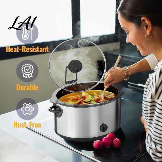 Countertop Spill Protector Slow Cooker Lid Holder Hands-Free Heat Resistant Cooking Kitchen Storage Solutions Stand Universal Space Saving