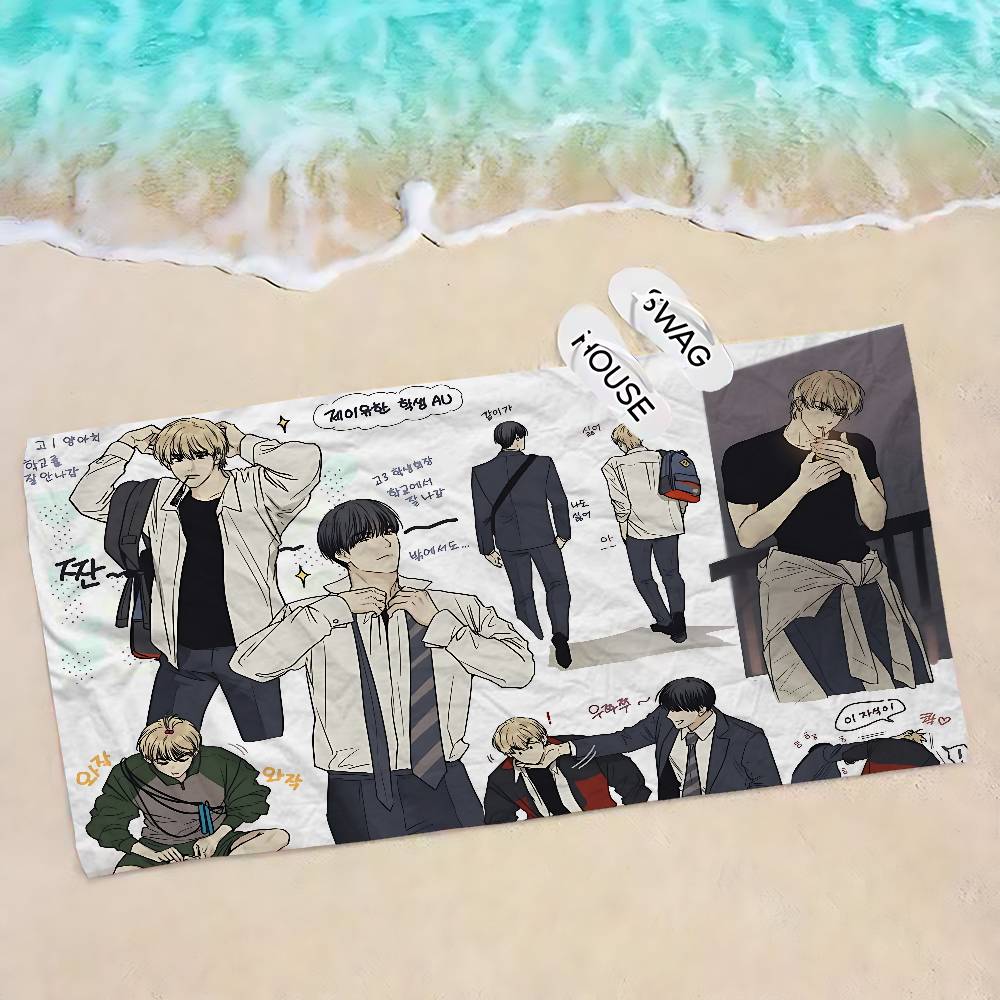 bl Anime payback Beach Towel Colorful Bath Towels for Girl Microfiber Quick Dry Sand Free Beach Yoga Spa Gym Pool