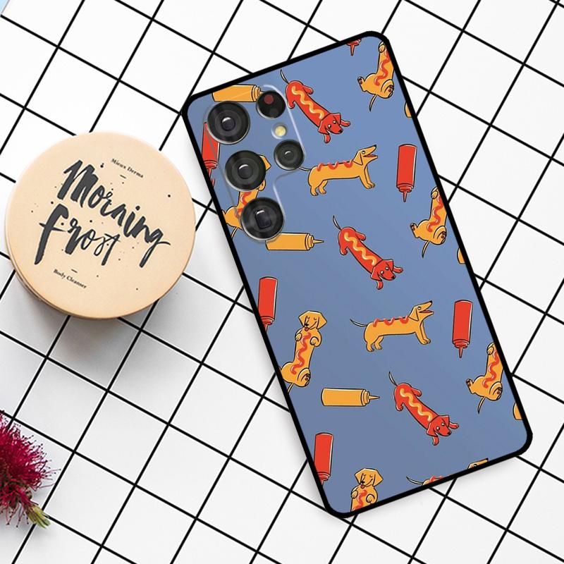 Чехол DACHSHUND для Samsung Galaxy S23 S21 S22 Ultra S8 S9 S10 Note 10 Plus Note 20 Ultra S20 FE