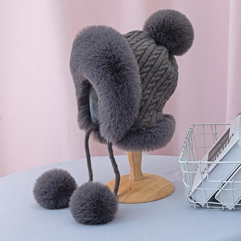 Хозяин-лавандовая шапка зимой плюс бархатные утолщенные осенние и зимние холодостойкие и теплые женские модные новые циклические шапки